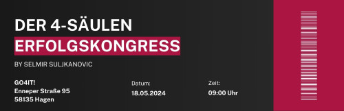 „Der 4 Säulen Erfolgskongress“ Preise & Infos (+ Bonus)