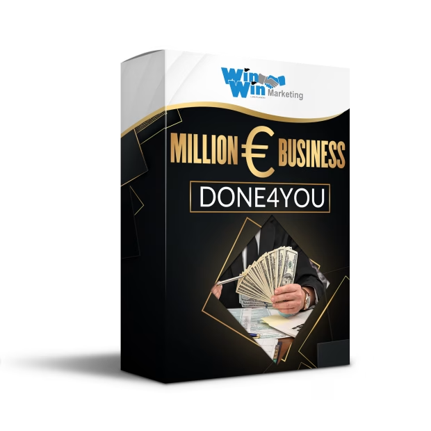 Schwarz-goldene Produktbox „Million Euro Business – Done4You“