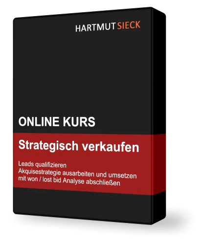 Schwarz-rote Kursbox „Strategisch verkaufen“